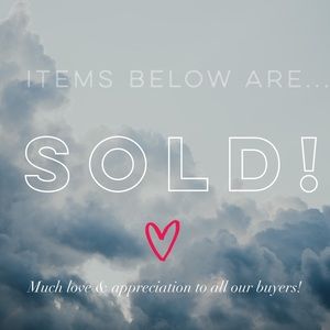 Items Below Are Sold!